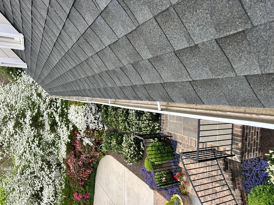 Ballantyne gutter cleaning before and after