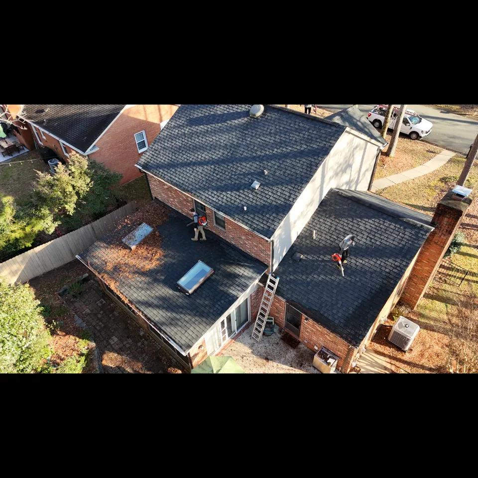 Gutter after cleaning