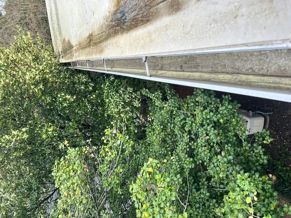 Fort Mill gutter cleaning before and after