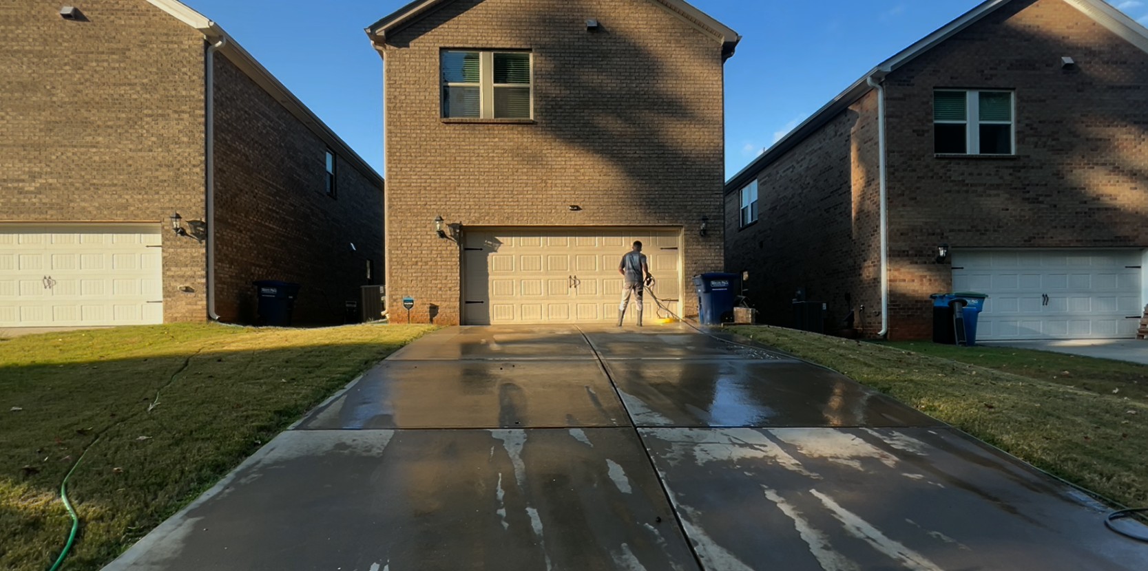 pressure washing project